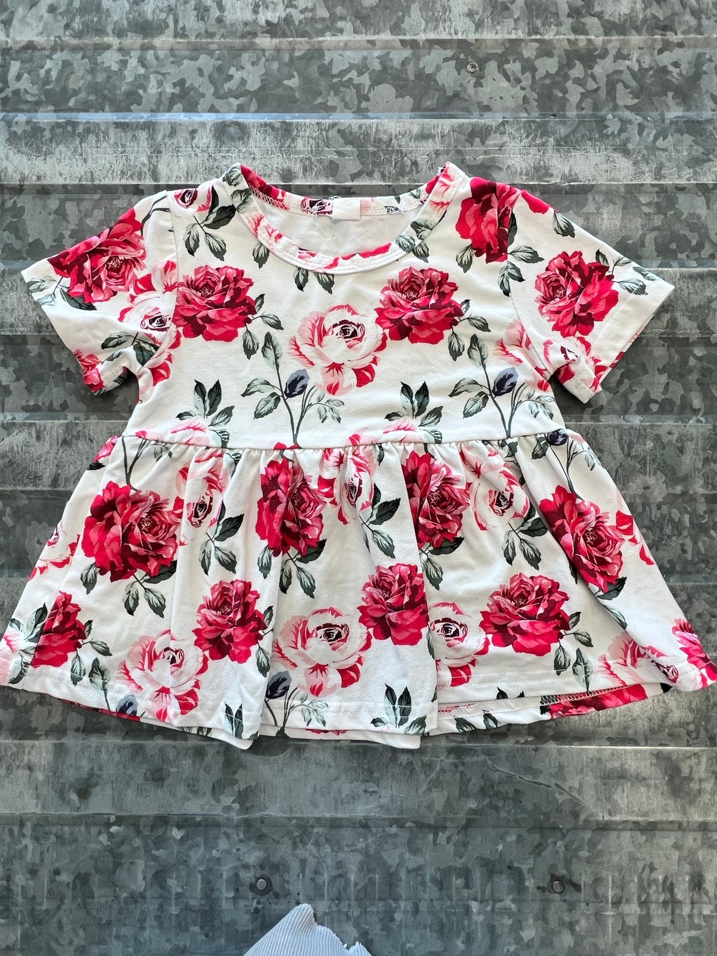 Rose Ruffle Blouse - 12M
