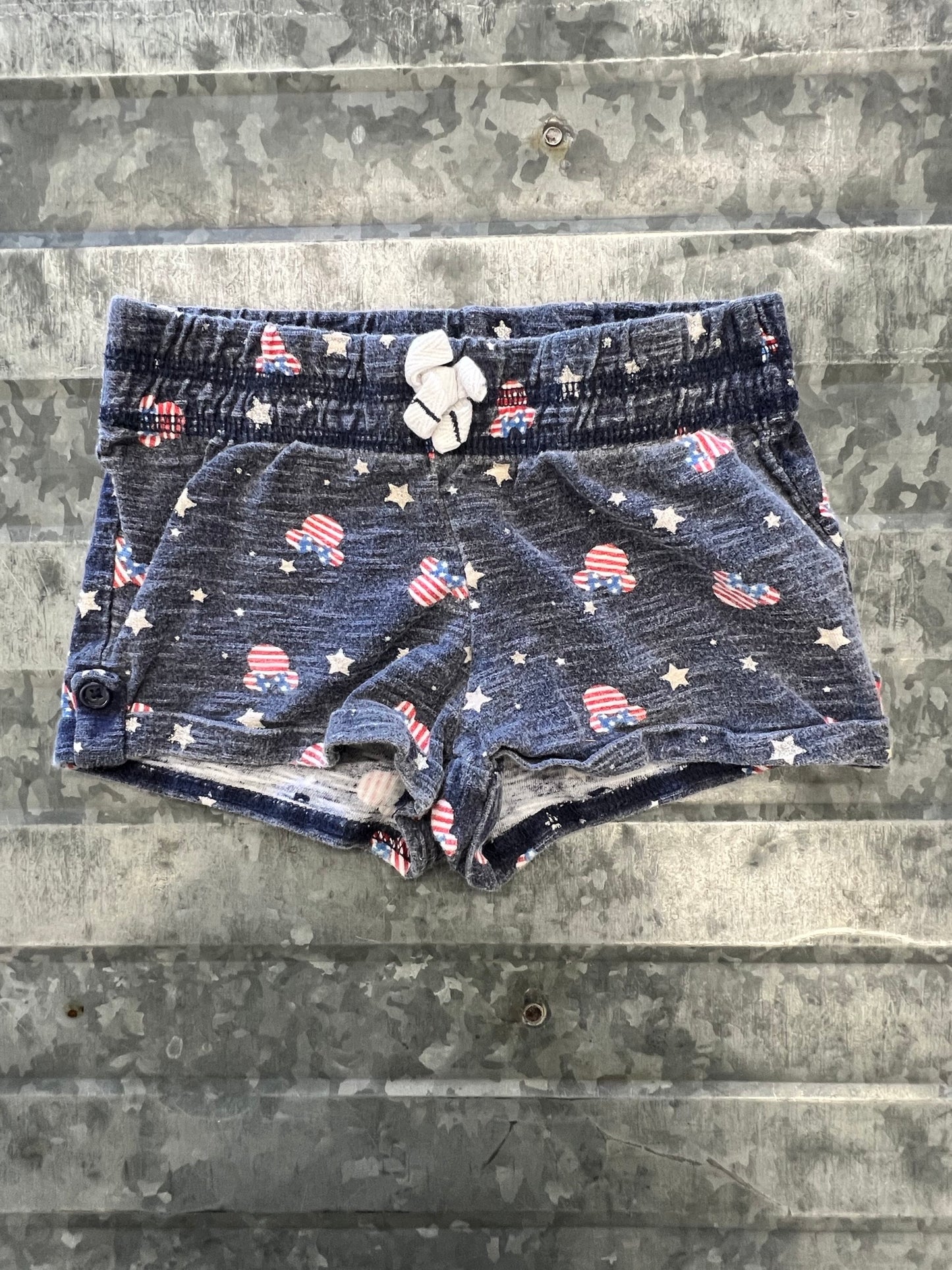 Disney American Flag Shorts - 3T