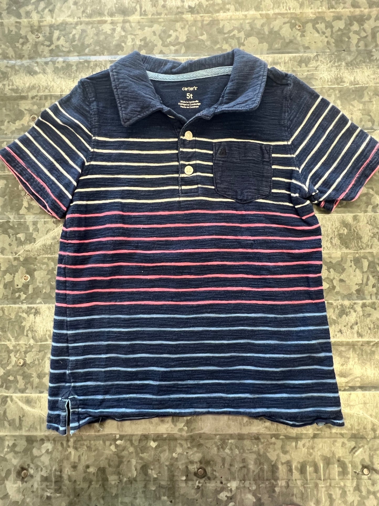 Carter Striped Shirt - 5T