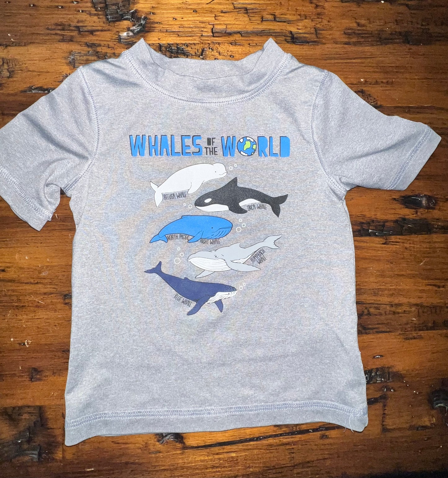 Cat & Jack Whales Rash Guard - 12M