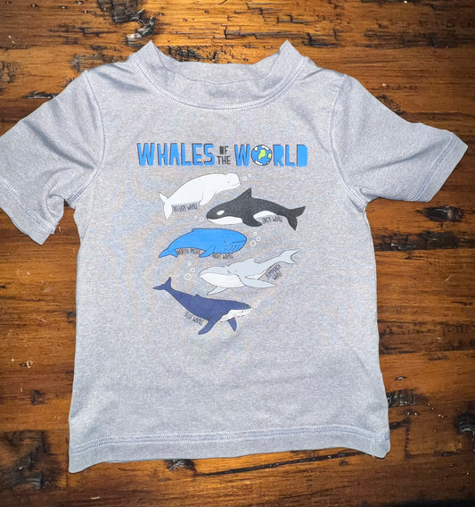 Cat & Jack Whales Rash Guard - 12M