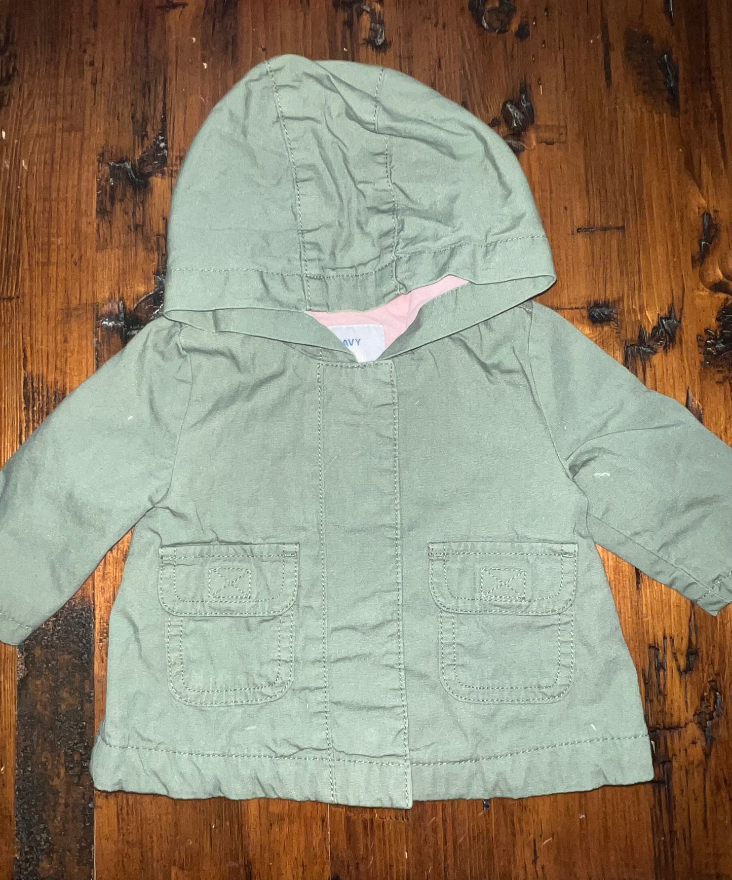 Old Navy Olive Jacket - 0-3M