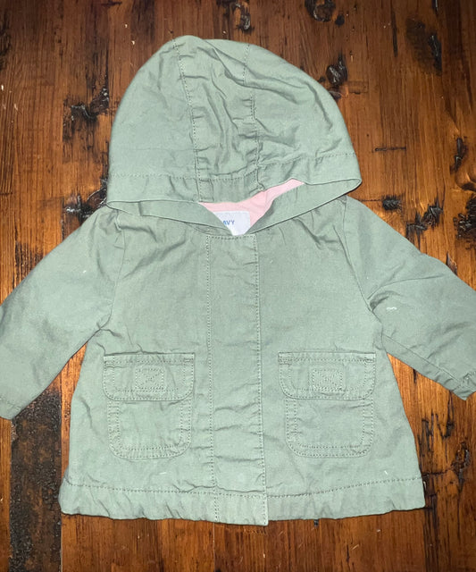 Old Navy Olive Jacket - 0-3M