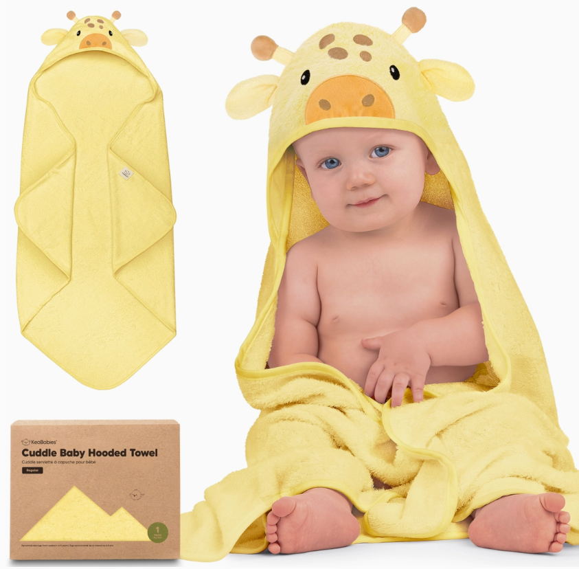 KeaBabies Cuddle Baby Hooded Towel 0-6Y