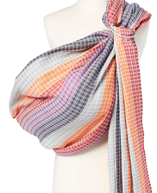 Hip Baby Wrap Rainbow Honeycomb Sling