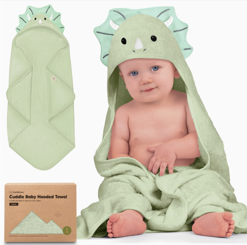 KeaBabies Cuddle Baby Hooded Towel 0-6Y