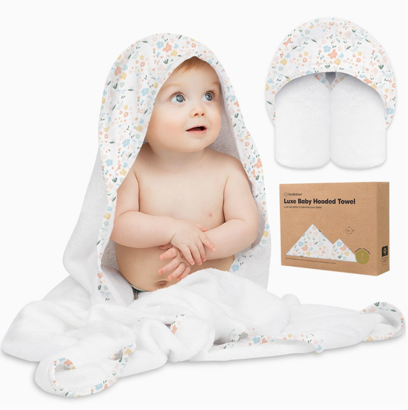 KeaBabies Cuddle Baby Hooded Towel 0-6Y