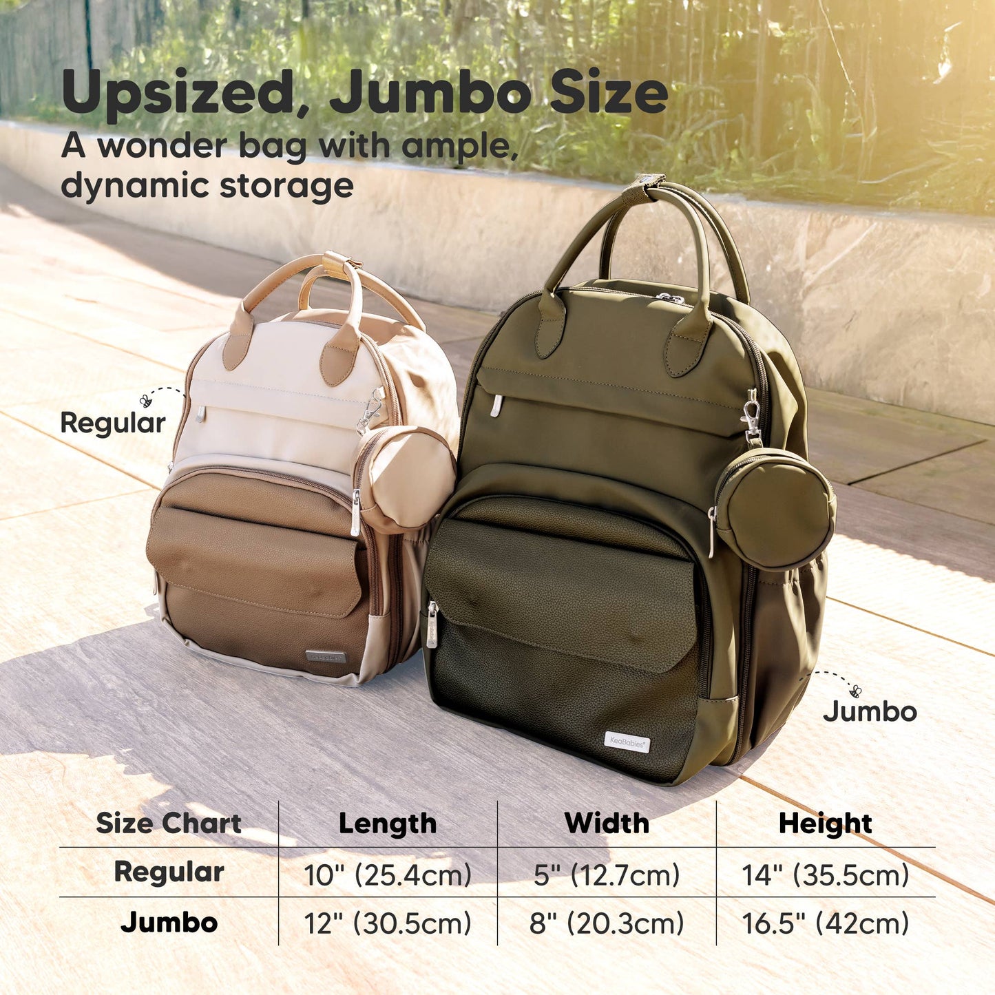 Diaper Bag Backpack - Olive