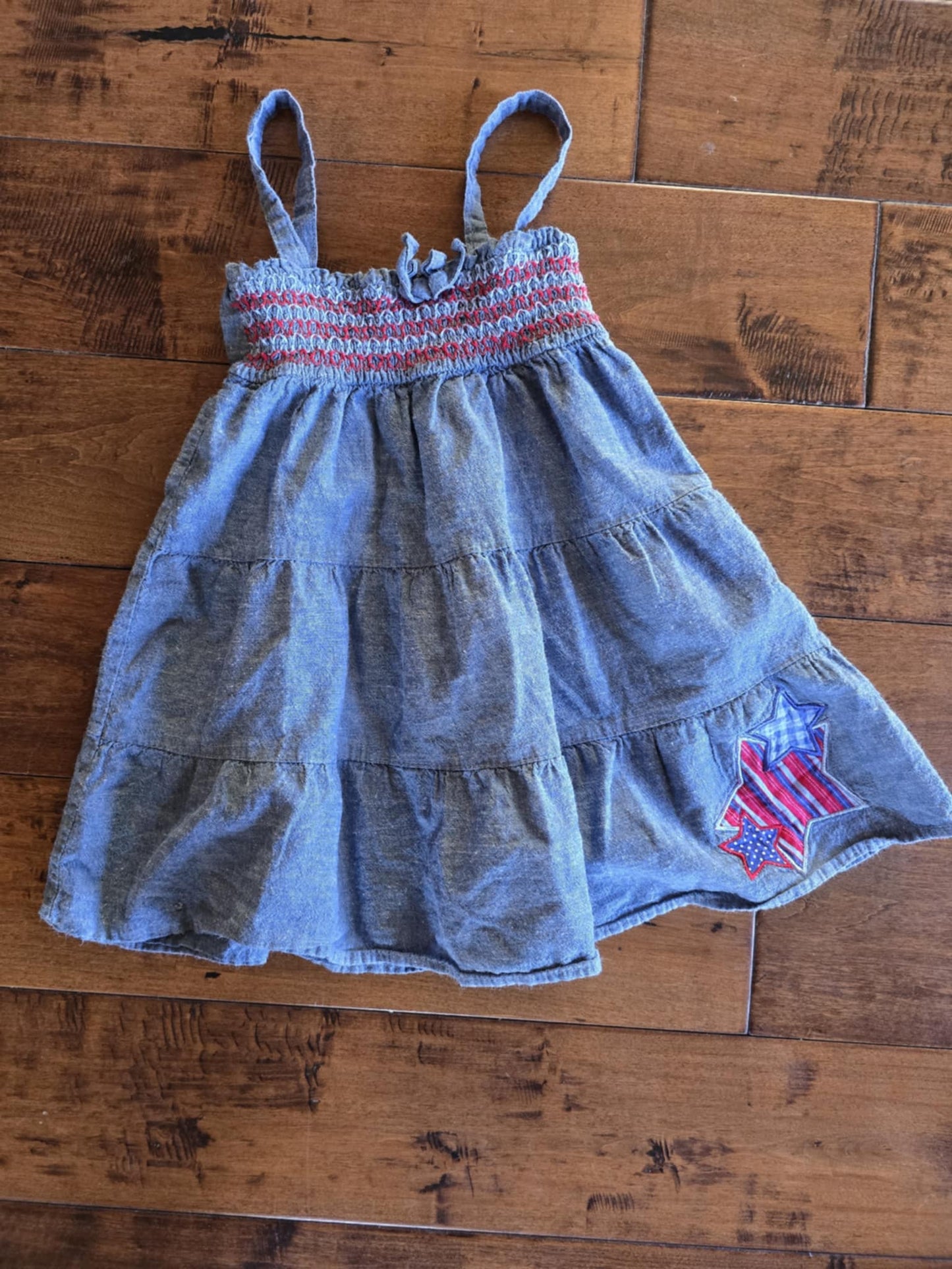 Faded Glory Blue Denim Dress-5T