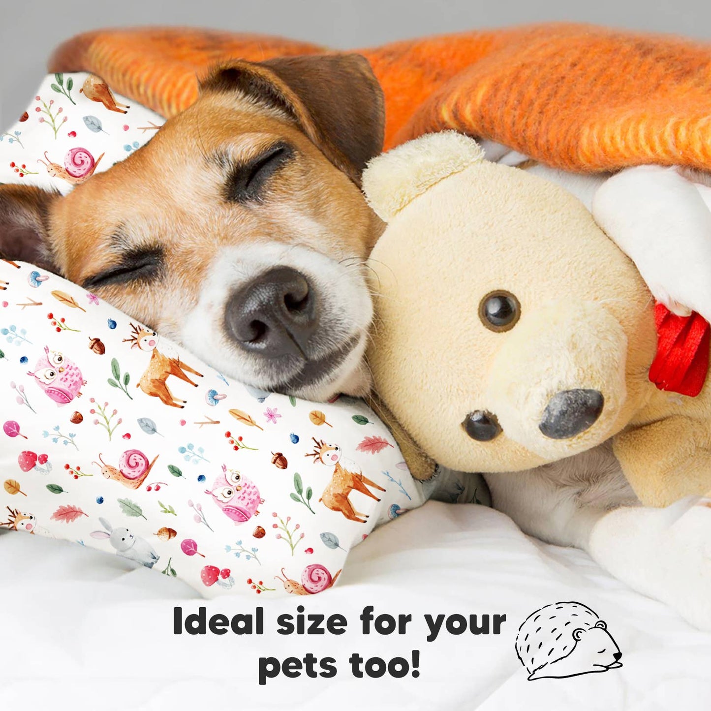 Toddler Pillow With Case - Forestland