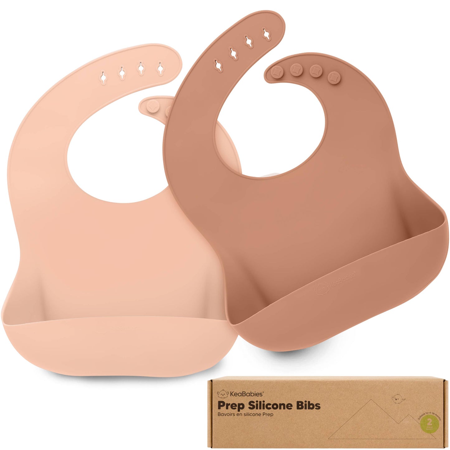 2-Pack Silicone Bibs