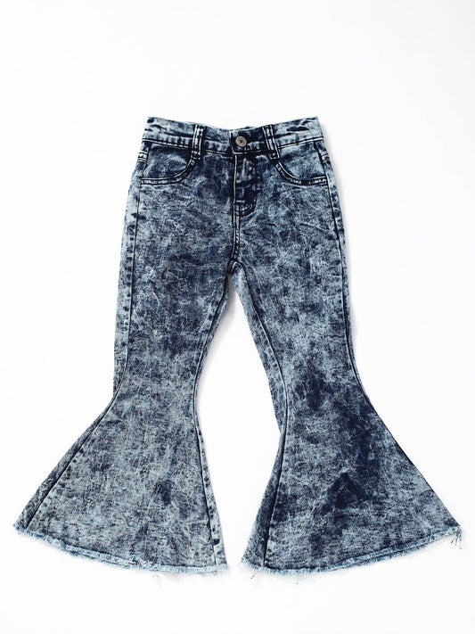 Girls Bell Bottom Flare Jeans
