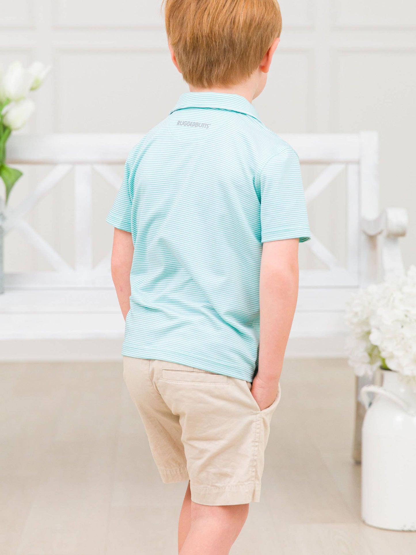 Boys Khaki Stretch Chino Shorts