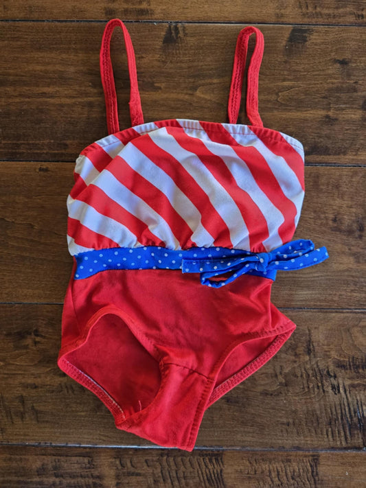 Patriotic One-Piece Swimsuit-3/6M