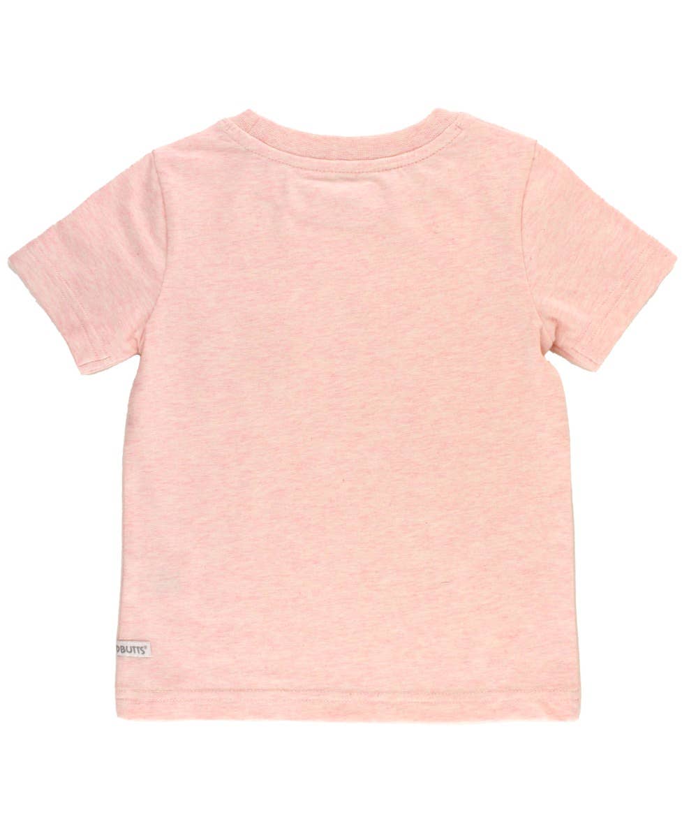Boys Pale Pink Short Sleeve Pocket Tee
