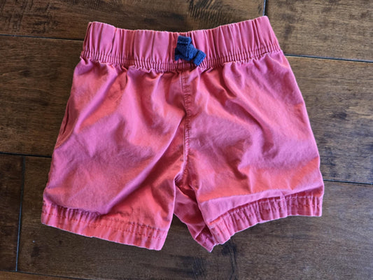 Carter's Strawberry Red Pull-On Shorts-6/9M