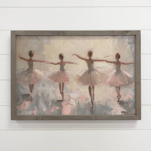 Four Ballerinas - Dancing Canvas