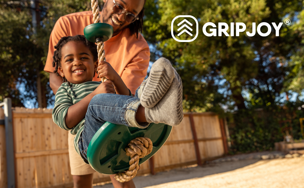 Black Grip Socks for Toddlers & Kids - 4 pairs