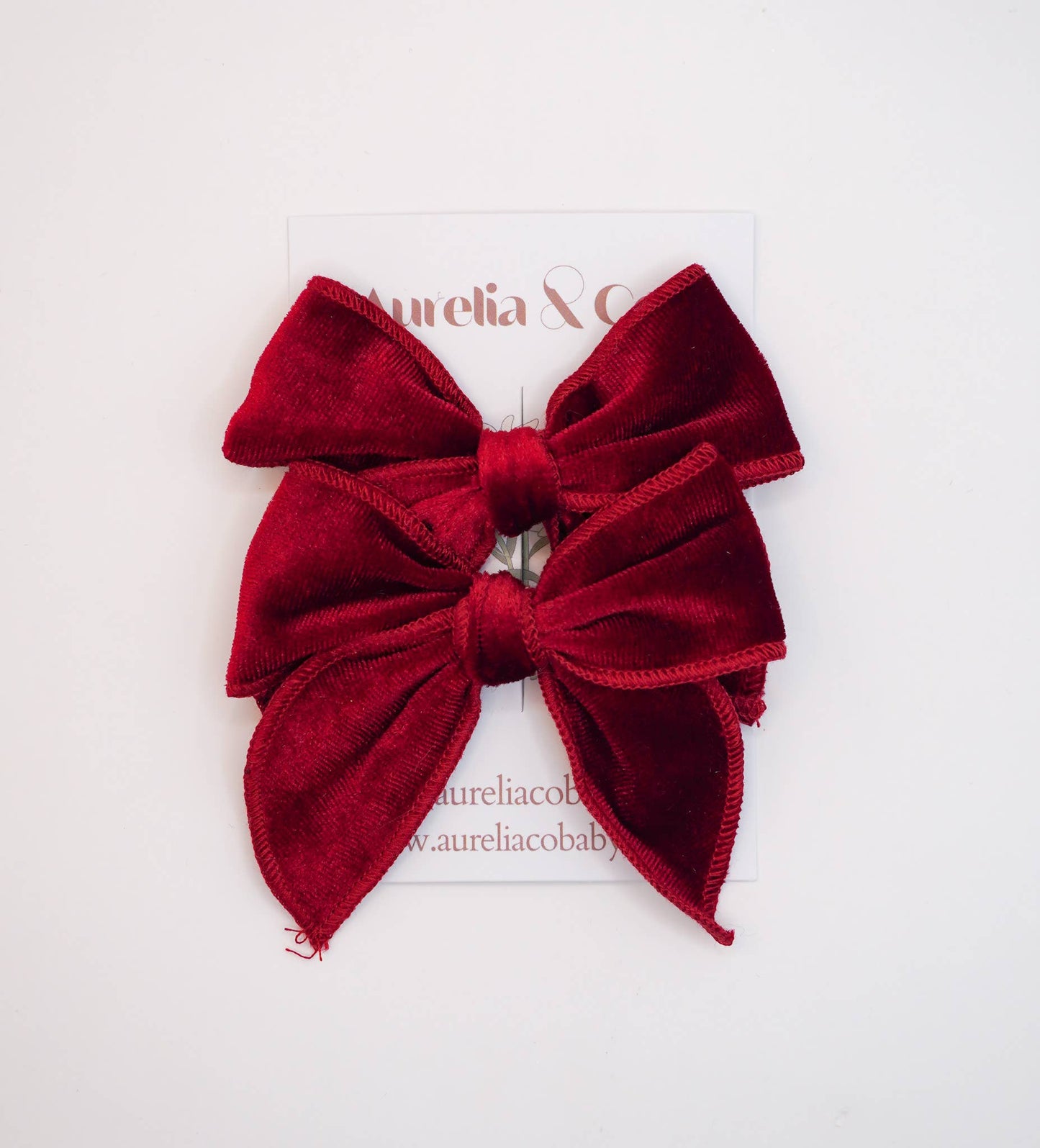 Luxe Velvet Fable Hair Bows for Holiday Christmas 2025